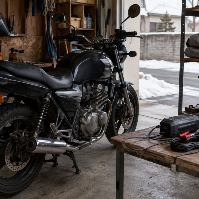 冬のバイクのバッテリー上がり対策と充電の基本3つ
