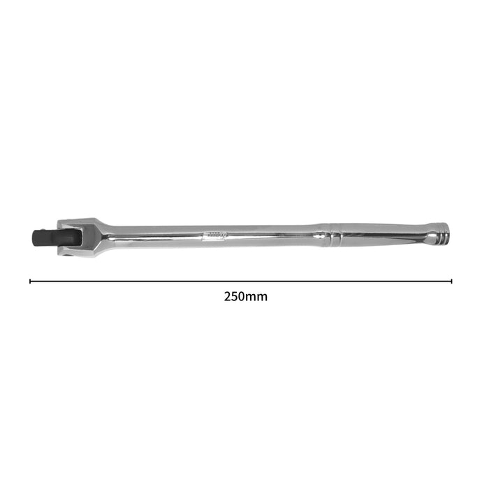 PWT 3/8インチ(9.5mm) スピンナーハンドル ブレーカーバー 250mm 180°可動ヘッド 固着ボルト対応 ISH38