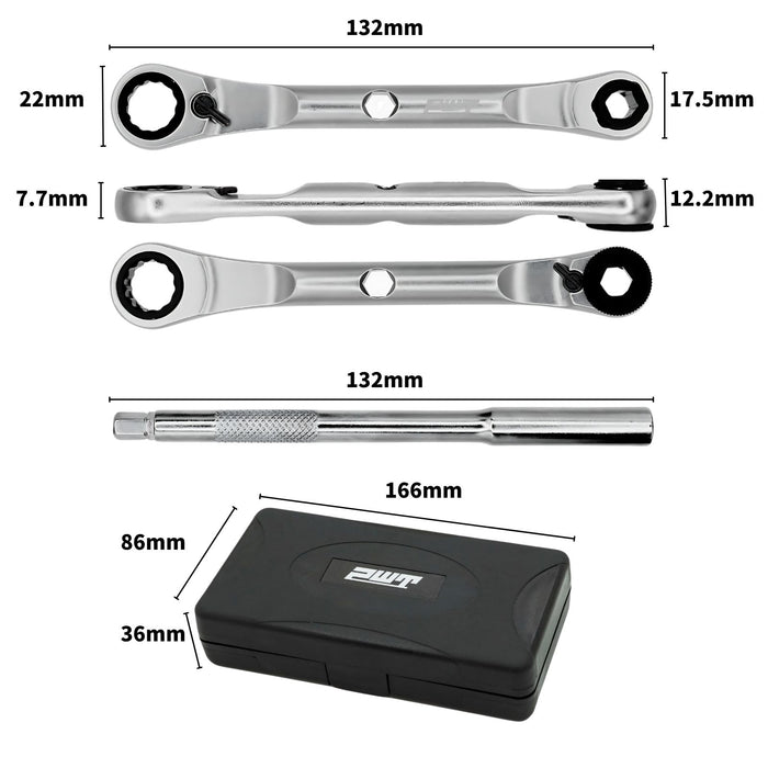 PWT スーパーショート ソケットレンチセット 30点 C30SSSET｜1/4インチ 6.35mm 超コンパクト工具セット｜ビット＆ラチェット対応｜自転車・バイク・車整備に最適｜T型対応・収納ケース付｜狭所作業向け