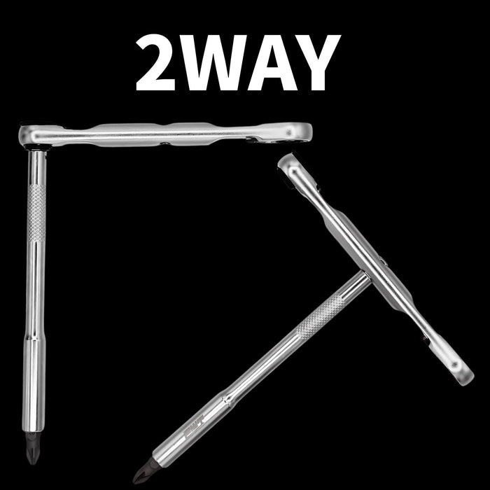 PWT スーパーショート ソケットレンチセット 30点 C30SSSET｜1/4インチ 6.35mm 超コンパクト工具セット｜ビット＆ラチェット対応｜自転車・バイク・車整備に最適｜T型対応・収納ケース付｜狭所作業向け