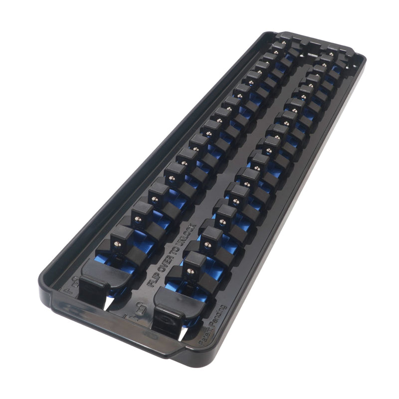 PWT ソケットホルダー トレイセット 2列 330mm ソケットレール2本＋クリップ付 工具収納 ソケット整理