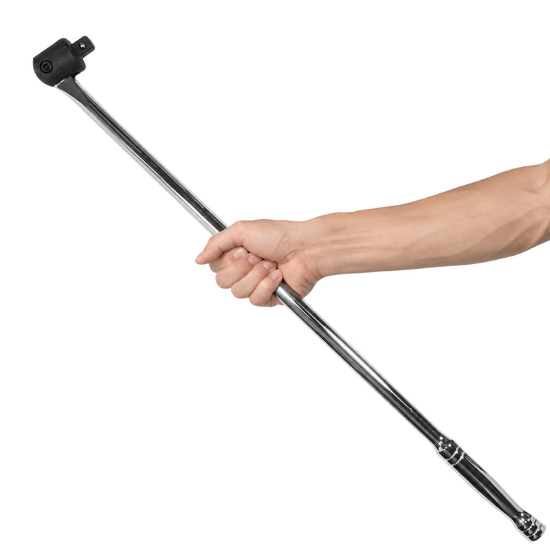 PWT スピンナーハンドル ブレーカーバー 1/2インチ(12.7mm) 600mm ロング EXTERNAL HEAD採用 高トルク仕様 ホイールナット対応 ISH12XL