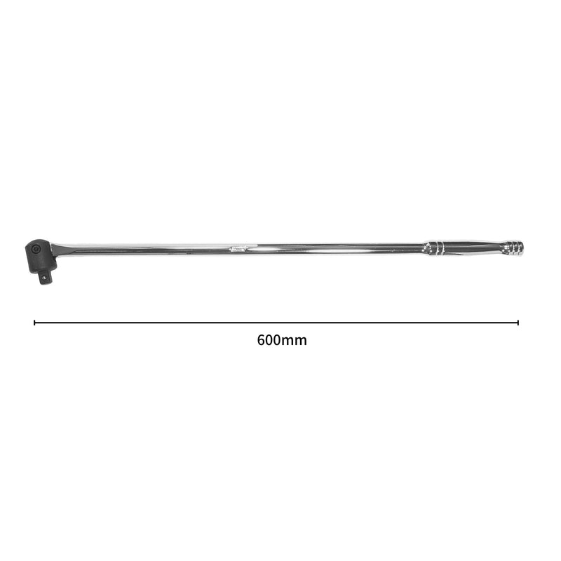 PWT スピンナーハンドル ブレーカーバー 1/2インチ(12.7mm) 600mm ロング EXTERNAL HEAD採用 高トルク仕様 ホイールナット対応 ISH12XL
