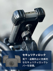 PWT バイク スマホホルダー バイク用スマホホルダー 携帯ホルダー マウント 対応 スマホ スタンド マウント ハンドル 原付 オートバイ 自転車 - PWT トルクレンチ・ソケット工具などオリジナル工具専門店
