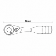 DCA2 全長52mm 正方形寸法線画