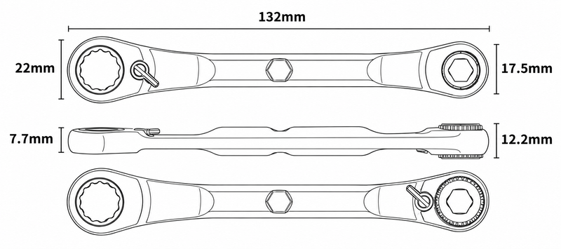 DT1 寸法線画