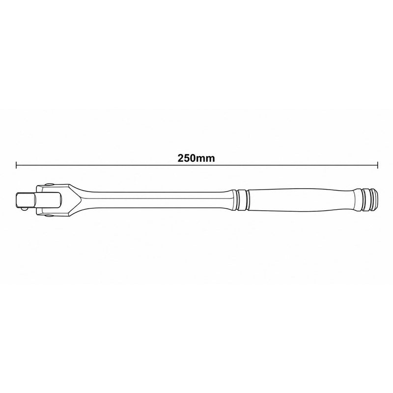PWT ISH12 全長250mmの寸法線画