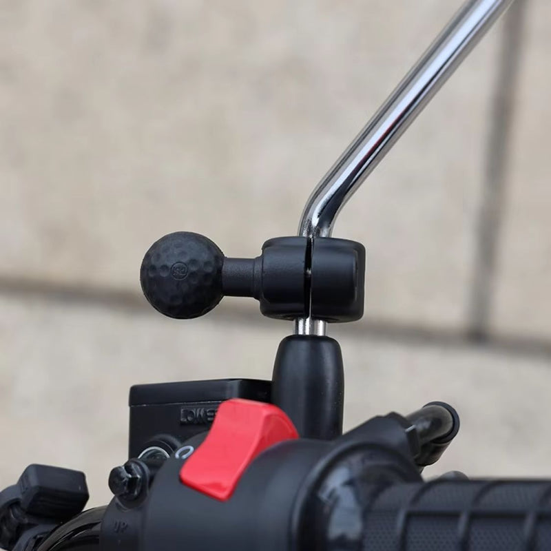 【在庫処分セール】OSOPRO バックミラー用 マウントベース 対応径Φ9-Φ15.6mm 1インチボール 25mm ブラック XK080