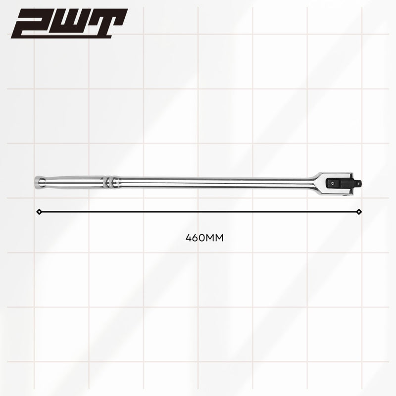 PWT スピンナーハンドル ブレイカーバー ソケットレンチ デュアルドライブ 1/2インチ（12.7mm) 3/8インチ(9.5mm) 全長460mm FH-DUAL18 - PWT トルクレンチ・ソケット工具などオリジナル工具専門店