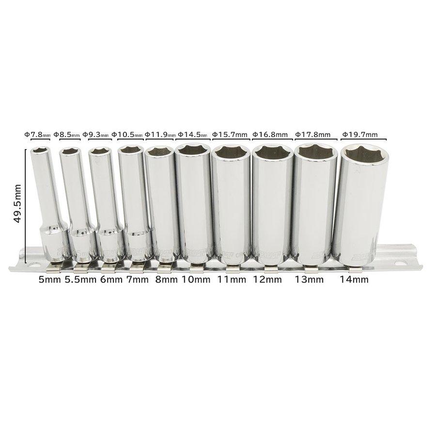 TWANY 5点セット 1/4インチ ディープソケットセット IDS14SET | PWT — PWT ツールストア