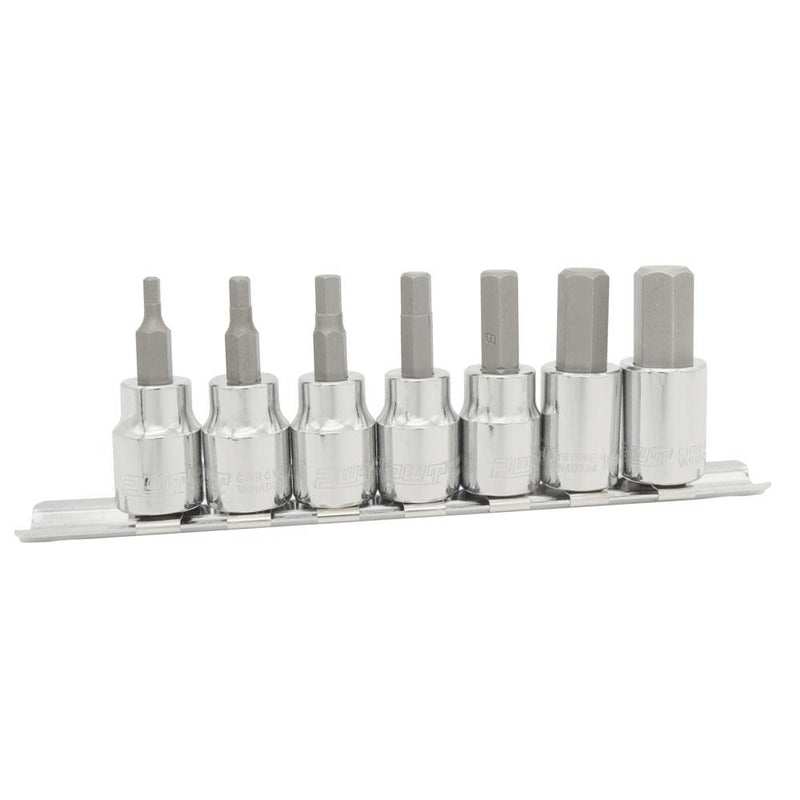 PWT 3/8インチ(9.5mm) ヘックス ビットソケットセット H3,H4,H5,H6,H8,H10,H12 IBS38HSET - PWT トルクレンチ・ソケット工具などオリジナル工具専門店