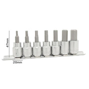 PWT 3/8インチ(9.5mm) ヘックス ビットソケットセット H3,H4,H5,H6,H8,H10,H12 IBS38HSET - PWT トルクレンチ・ソケット工具などオリジナル工具専門店