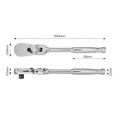 PWT 6.35mm 1/4インチ ラチェットハンドル フレックス 長さ6インチ SRH14FLSH6 - PWT トルクレンチ・ソケット工具などオリジナル工具専門店