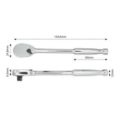 PWT 6.35mm 1/4インチ ラチェットハンドル 長さ6インチ SRH14SH6 - PWT トルクレンチ・ソケット工具などオリジナル工具専門店